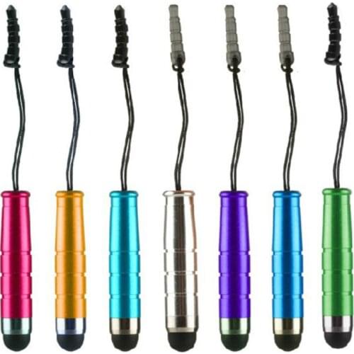 Wholesale Mini Stylus Touch Screen Pen With Anti-Dust Plug For ipad iphone For Capacitive Screen Phone Tablet PC as Gift 2000pcs