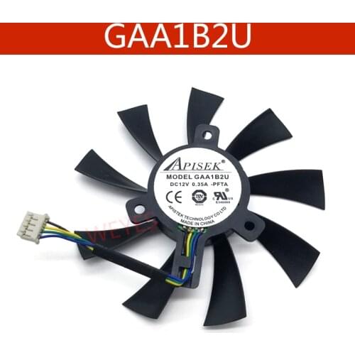 Original GAA1B2U DC12V 0.35A 92mm VGA Fan R7 360 260X Graphics Card Cooling Fan