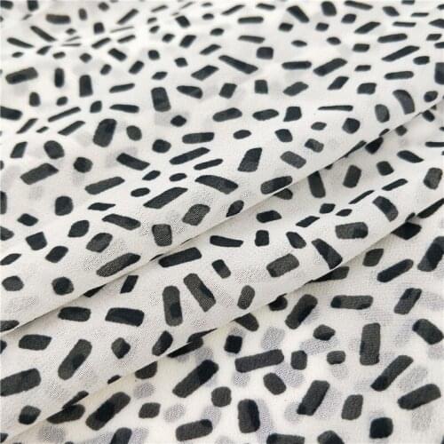 Chiffon fabric polyester fabric Simple printed fashion shirt dress fabric