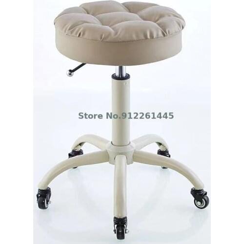 Beauty Stool Beauty Salon Manicure Makeup Pulley Round Stool Hairdressing Chair Hair Salon Dedicated Hair Cutting Work Stool