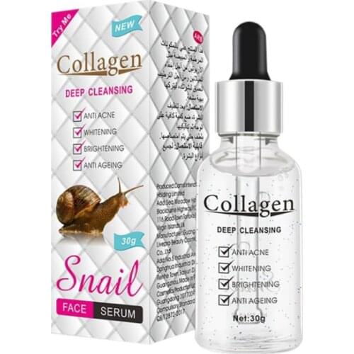 Snail hyaluronic acid liquid collagen serum whitening spot shrink pores essence ampoule anti-acne essence moisturizing essence