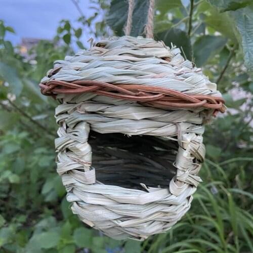 Hand-woven ornaments bird nest ecological bird cage decoration garden natural landscape bird nest bird catcher parrot aviary
