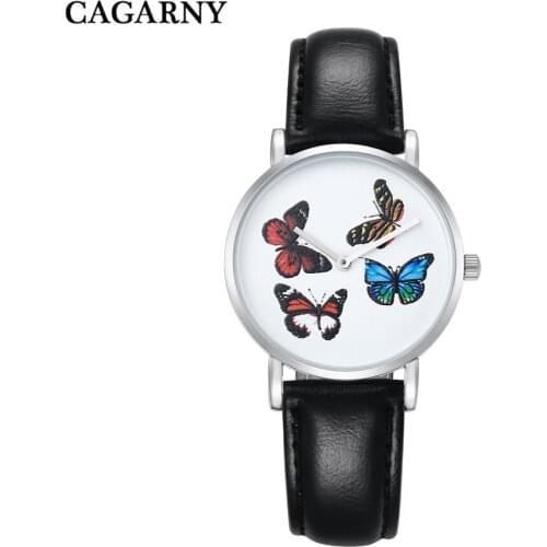 Ultra Thin High Quality leather lover Quartz dw style Watches luxury waterproof Watch Men women butterfly design mujer reloje
