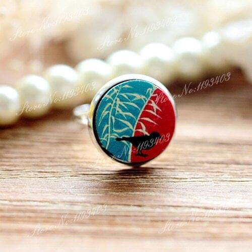 Unique 3D Birds Embossed 16mm Round Coloured Drawing pattern Laser Cut wood Cabochon DIY for Rings, Earring,Brooch,Necklace