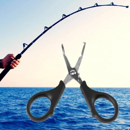 Versatile Stainless Steel Serrated Edge Fishing Scissors for Fishing