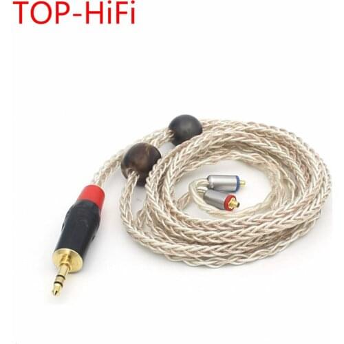 TOP-HiFi MMCX Replacement Upgraded Silver Plated Cable 3.5mm Connector Audio Cables for SE846 SE535 SE315 UE900