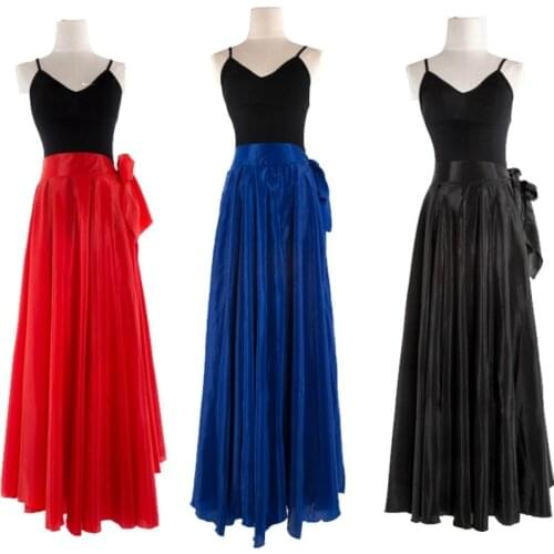 Women Latin Salsa Flamenco Wrap Skirt Ballroom Dance Modern Tango Waltz Swing 904-A787
