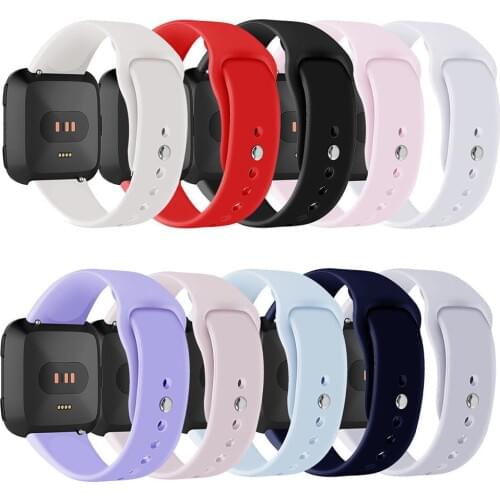 1Pcs Multicolor Soft Silicone Replacement Sports Wrist Band Strap For Fitbit Versa Wrist Band For Outdoor Sport Fitness Running