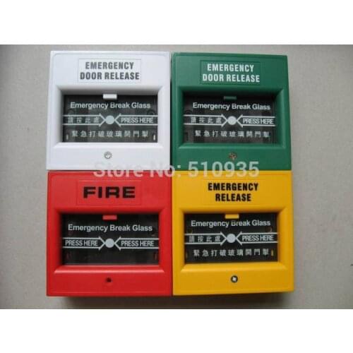 5pcs/Lot Emergency Switch Exit Button Door Release Glass Break Alarm Button Switch For Access Control System