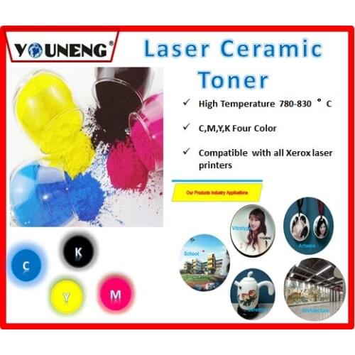 800 degree high temperature color ceramic toner powder Compatible For Ricoh and Xerox model vitrotype Print