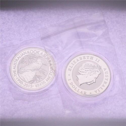Australian 1 oz 2015 Silver Kookaburra Coin. Coppy Silver-Plated Collectibles Crafts Not Magnetic