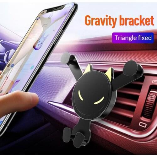 Car Gravity Phone Holder Air Vent Mount Smartphone Bracket Snap-on Universal Car Support Holder for iPhone Samsung Xiaomi Huawei
