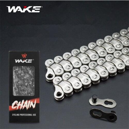 WAKE Outdoor Cycling MTB Bike Chain Universal Mountain Bike Road Bike 6-7-8speed Chain Full Plating chain 116 knots