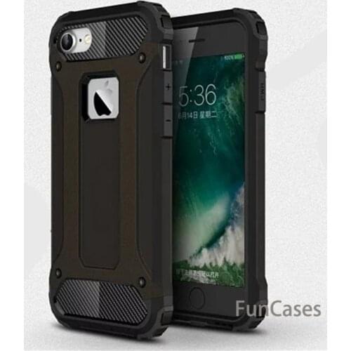 For iphone 7 7plus 8 plus Hybrid Hard PC TPU Armor Slim Tough Rubber Cover Silicone Phone Case For iphone X 10 5 5s 6 6s capa
