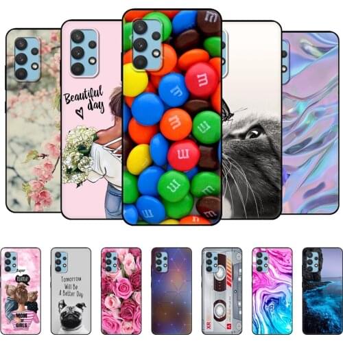 For Samsung Galaxy A32 A52 A72 Case Phone back Cover For Samsung A32 A52 A72 4G 5G 2021 funda coque etui bumper black tpu case