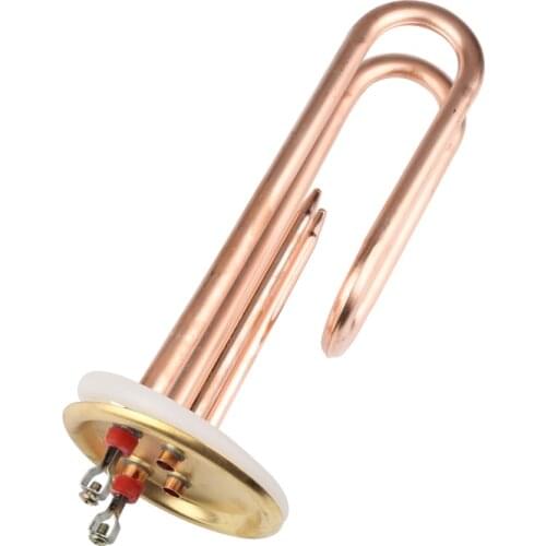 Isuotuo 88mm cap 220v 3000w boiler electric heating tube with temperature control hole brass heater part