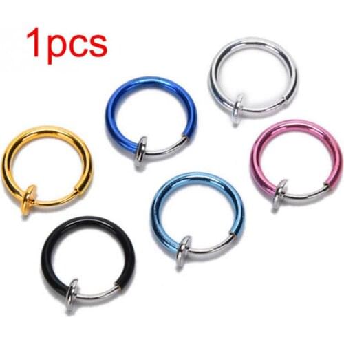 1pc Fake Nose Ring Lip Ring C Clip lip Piercing Burun Nose Rings Hoop for Women Neuspiercing Body Jewelry