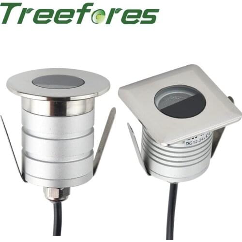 Dimmable 3W mini led spot lighting Kit DC 12V 24V CREE IP67 garden wall stair spotlight