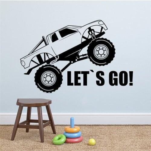 Truck Wall Decal Car Stickers Home Interior Design Living Room Decor Teen Room Art Custom Wall Decals Waterproof Stickers HY1286