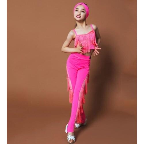 Fringe Latin Dance Clothes For Girls Lace Practice Wear Stage Costume Rumba Dance Wear Designer Clothing Tango Outfits JL2005