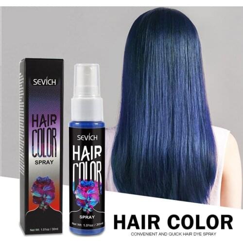 Disposable Hair Quick Spray Lasting Security Waterproof Hair Dye Purple Red White Fashion Instant Hair Color Products