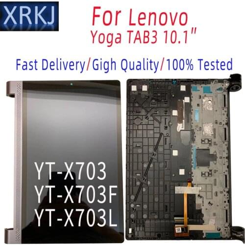 Original New 10.1inch LCD Display Touch Screen Digitizer Assembly For Lenovo Yoga Tab 3 10 Plus YT-X703 YT-X703F YT-X703L