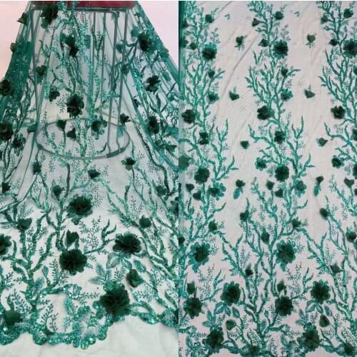 Popular Glitter beaded French mesh tulle lace fabric With S-698883 African Nigeria fabric for sewing evening dress wedding