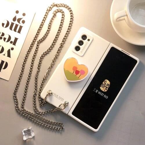 FOR Samsung W21 mobile phone case Galaxy fold2 folding screen w2021 protective case hanging rope 5g womens sm-f9160