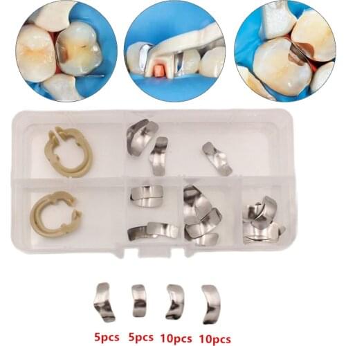 Dental Sectional Matrix System Dental Sectional Matrix Band Resin Clamping/Seperating Ring Dentist Tools