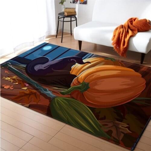 3D Halloween Party Printing Carpets for Living Room Bedroom Decor Cartoon Colorful Child Room Play Area Rug Baby Crawl Floor Mat