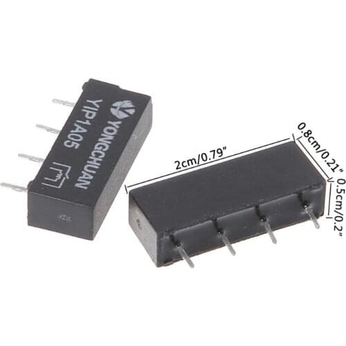 5pcs 5V SIP-1A05 Reed Switch Relay Single In-line 4pin For PAN CHANG Relay