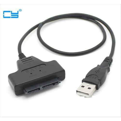 USB 2.0 to 1.8" SSD Micro SATA Adapter HDD Hard Drive Adapter Cable Adapter 7+9 16 Pin