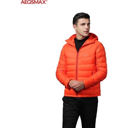 AEGISMAX Outdoor Winter 95% White Goose Down Coat Down 800FP Camping Thickening Jacket Keep Warm Down Jacket Leisure Time Coat