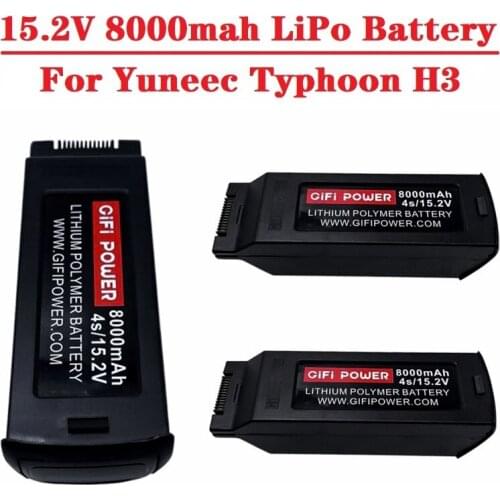 1pcs 15.2V 8000mAh LiPo Battery for Yuneec Typhoon H3 RC Drone Aircraft Helicopter Battery spare parts