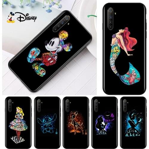 Disney Princess Marvel For OPPO Reno 5 4Z 4SE 4F 4 3 ACE 2F 2Z 2 Z 10X zoom A PRO Plus Lite 5G 4G Black Sofe Phone Case