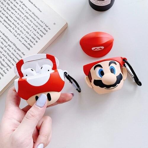 3D Cartoon funny cute silicone Case Dragon For Apple Airpods 2 1 cover For Air pods 1 2 Case Wireless charging soft Cover Box