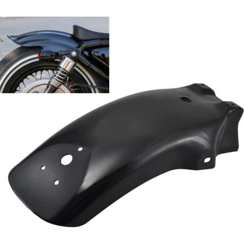 Metal Black Rear Fender Mudguard Guard For Harley XL Chopper Bobber Shadow VTX V Star VN 800 900 1500 Motorcycles Universal
