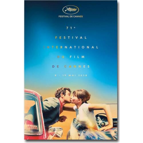 D0036 Cannes Film Festival 2018 Silk Fabric Poster Art Decor Indoor Painting Gift