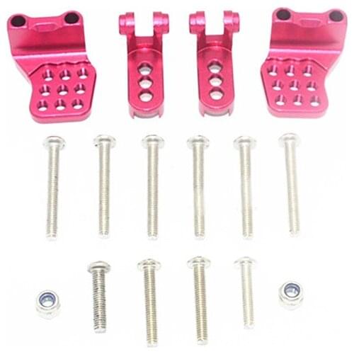 For TRX-4 Benz G500 Ford Bronco 82046-4 Chevrolet Blazer 82076-4 Upgrade Parts Alloy Adjustable Front & Rear Damper Mount Set