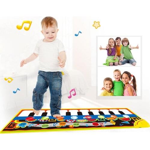 Kid Multifunctional Music Play Carpet Piano Mat Keyboard Gift Music Game Instrument Toy Early Educational Toys for Kids Gift