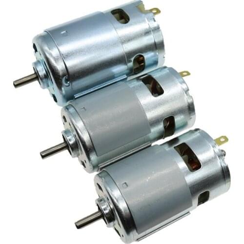 DC 775 motor 12V-24V copper high torque car model boat model power tool electric grinder table saw motor