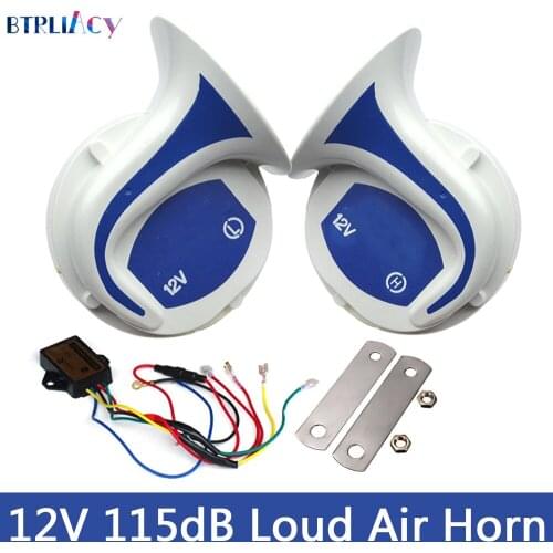 BTRLIACY 115dB Loud Horn Auto Speaker Alarm 12V Tone Vehicle Boat Car Motor Van Truck Siren Car Horn Signal For Auto Siren