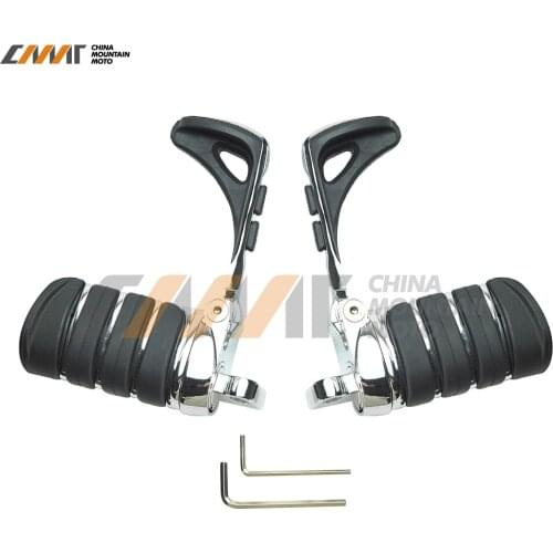 Chrome Switchblade Male Mount Foot Pegs For Harley Davidson 1984-2015 4445 New