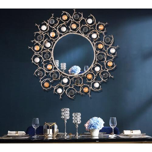 Postmodern Art Mirror Living Room Mirror Sofa Background Wall Porch Decoration Mirror Wall Hanging Dinner Side Diamond Decoratio