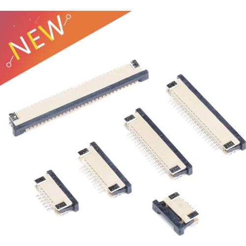 10pcs FPC connector 1.0 mm 4P 6P 8P 10P 12P 14P 16P 18P 20P 24P 26P 30P 32P Drawer Bottom Contact Type