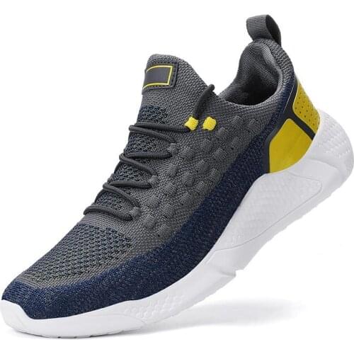 Big Size Lightweight Sport Shoes Men 2020 Running Shoes Mens Sports Summer Mens Sneakers Male Blue Gray Basket Tennis GME-0021