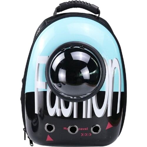 New trendy space capsule pet backpack Go out portable cat backpack Breathable transparent dog backpack