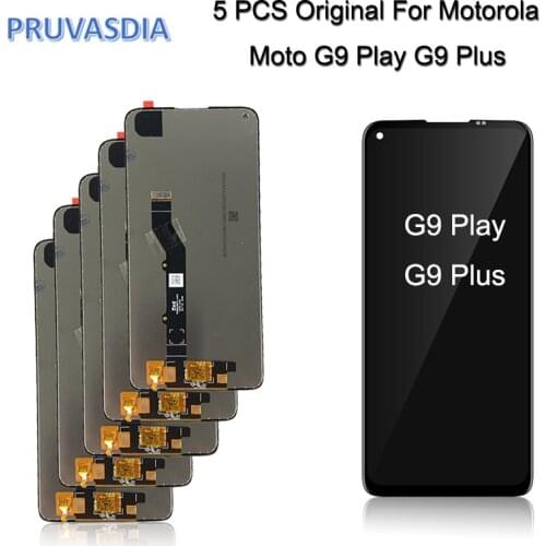 5 PCS/Lot Original Tested LCD For Motorola Moto G9 Play Lcd Screen Display Touch Digitizer Assembly For Moto G9 Plus LCD
