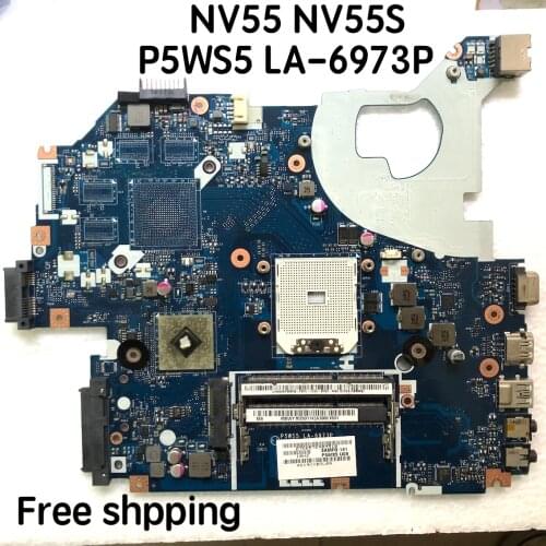 P5WS5 LA-6973P For ACER Gateway NV55 NV55S Laptop motherboard MBWY102001 Mainboard 100%tested fully work