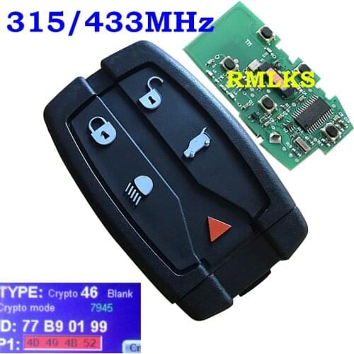 Replacement Smart Key Fob 433Mhz 315Mhz for Land Rover for Range Rover Freelander 2 LR2 Sport Remote Key Fob Car Keyless Entry